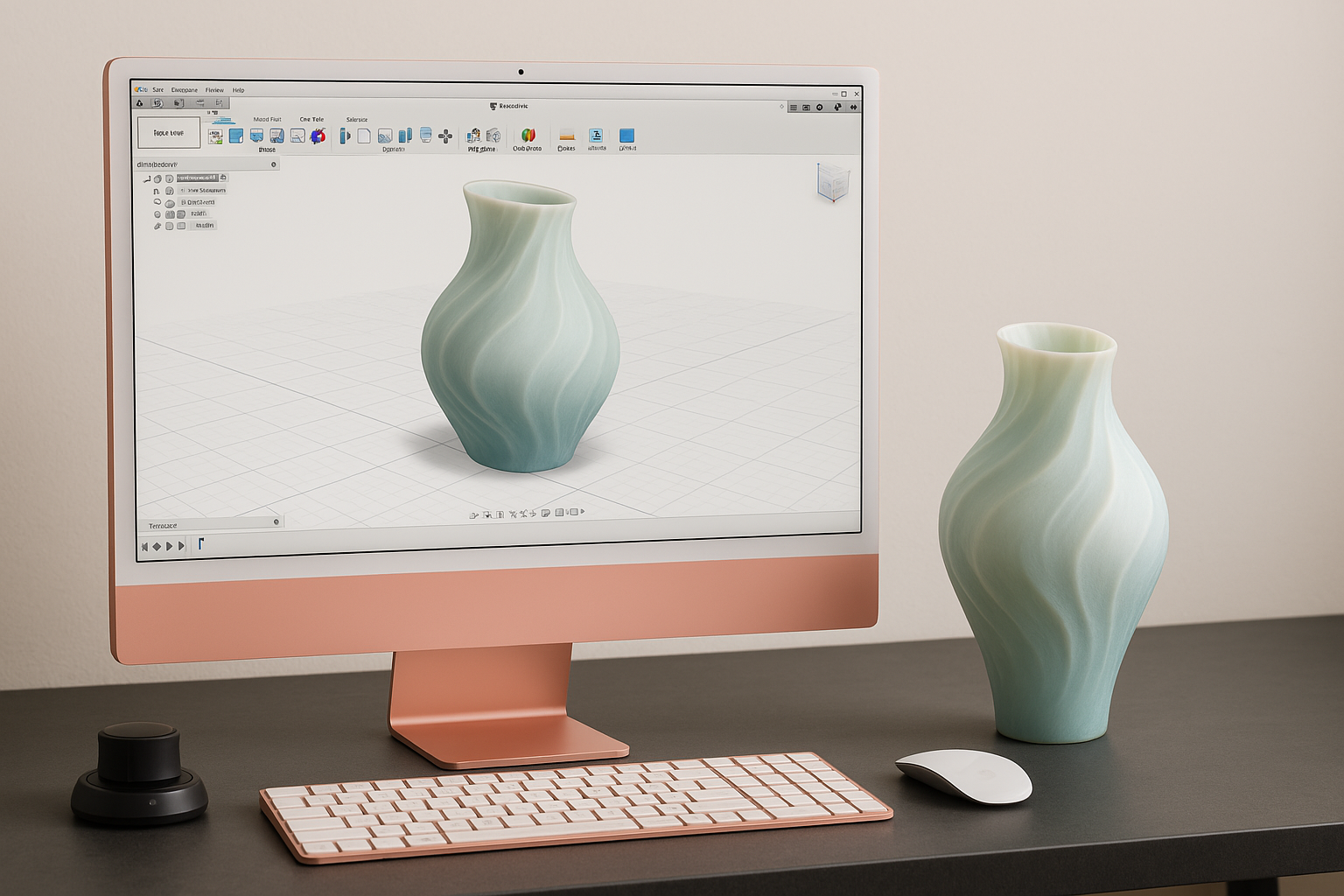 Vase design organique